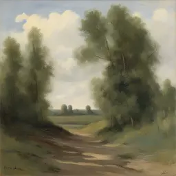 a landscape by Yuri Ivanovich Pimenov