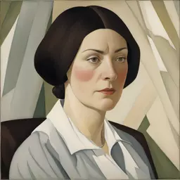 portrait of a woman by A.J.Casson