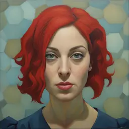 portrait of a woman by Aaron Jasinski