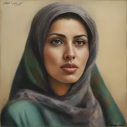 portrait of a woman by Abdel Hadi Al Gazzar