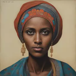 portrait of a woman by Abed Abdi