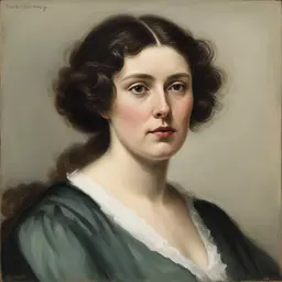 portrait of a woman by Adolf Hirémy-Hirschl