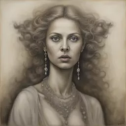 portrait of a woman by Adonna Khare