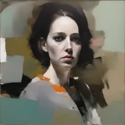 portrait of a woman by Adrian Ghenie