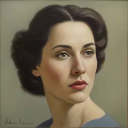 portrait of a woman by Adrian Paul Allinson