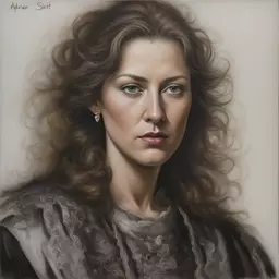 portrait of a woman by Adrian Smith