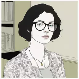 portrait of a woman by Adrian Tomine