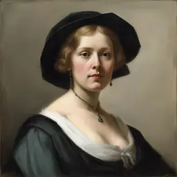 portrait of a woman by Adrianus Eversen