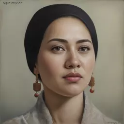 portrait of a woman by Aggi Erguna