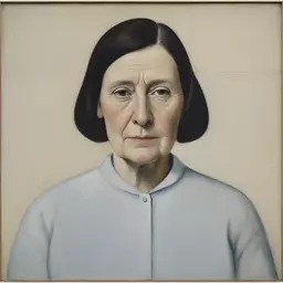 portrait of a woman by Agnes Martin