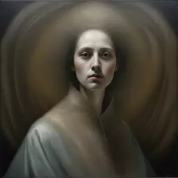 portrait of a woman by Agostino Arrivabene