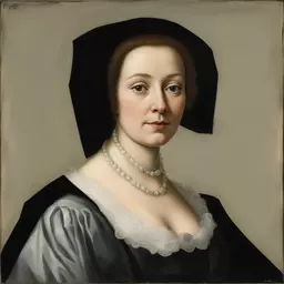 portrait of a woman by Agostino Tassi