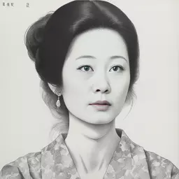 portrait of a woman by Akira Toriyama