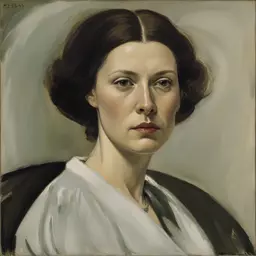 portrait of a woman by Akseli Gallen-Kallela