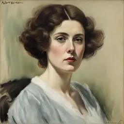 portrait of a woman by Albert Benois