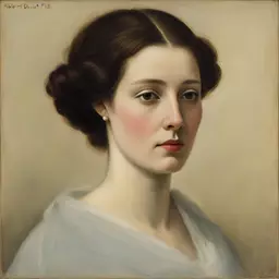 portrait of a woman by Albert Dubois-Pillet