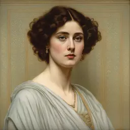 portrait of a woman by Albert Joseph Moore