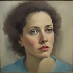 portrait of a woman by Albert Kotin