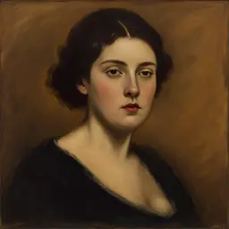 portrait of a woman by Albert Pinkham Ryder