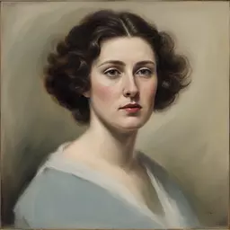 portrait of a woman by Albert Tucker