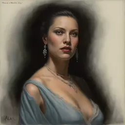 portrait of a woman by Alex Horley