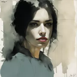portrait of a woman by Alex Maleev