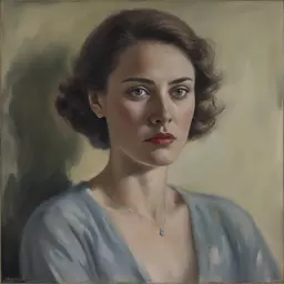 portrait of a woman by Alex Russell Flint