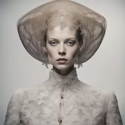 portrait of a woman by Alexander McQueen