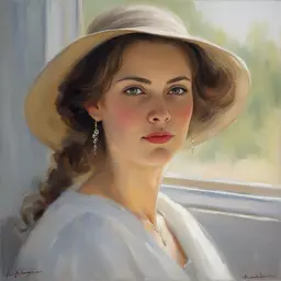 portrait of a woman by Alexandr Averin