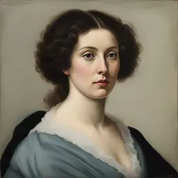 portrait of a woman by Alexandre Antigna