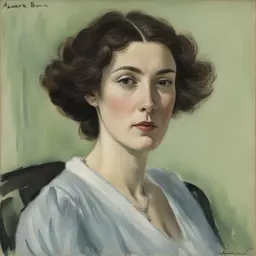 portrait of a woman by Alexandre Benois