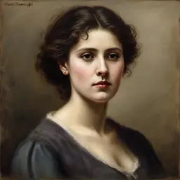 portrait of a woman by Alexei Harlamoff