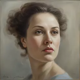 portrait of a woman by Alexis Gritchenko