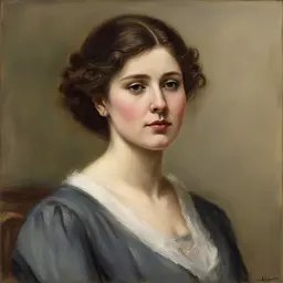 portrait of a woman by Alfred Augustus Glendening