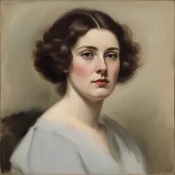 portrait of a woman by Alfred Heber Hutty