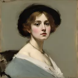 portrait of a woman by Alfred Stevens