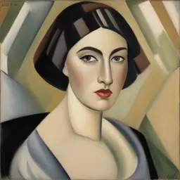portrait of a woman by Alice Bailly