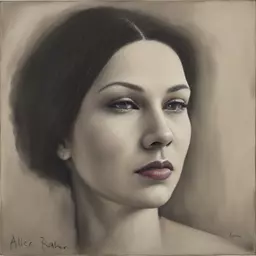 portrait of a woman by Alice Rahon