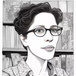 portrait of a woman by Alison Bechdel