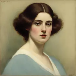 portrait of a woman by Alphonse Osbert