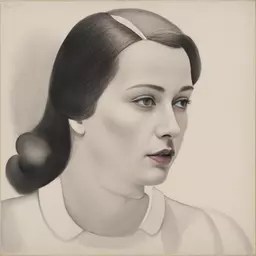 portrait of a woman by Alvar Aalto
