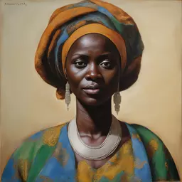 portrait of a woman by Amadou Opa Bathily