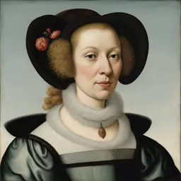 portrait of a woman by Ambrosius Bosschaert