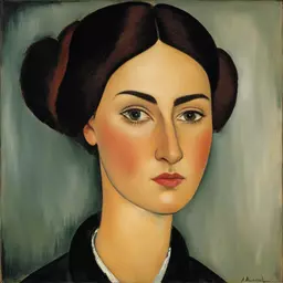portrait of a woman by Amedeo Modigliani