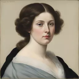 portrait of a woman by Amédée Guillemin