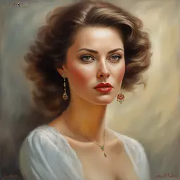 portrait of a woman by Anatoly Metlan