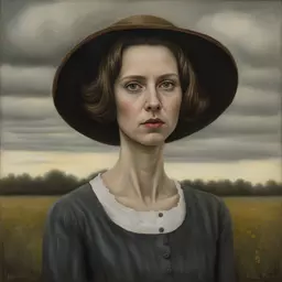 portrait of a woman by Andrea Kowch