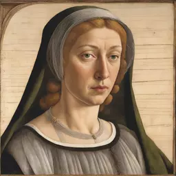 portrait of a woman by Andrea Mantegna