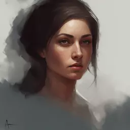 portrait of a woman by Andreas Rocha