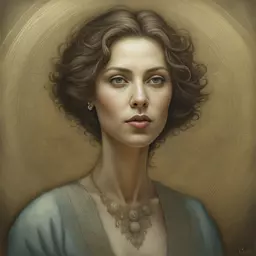portrait of a woman by Andrew Ferez